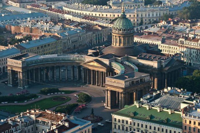 Kazanska katedrala u St. Petersburgu: opis