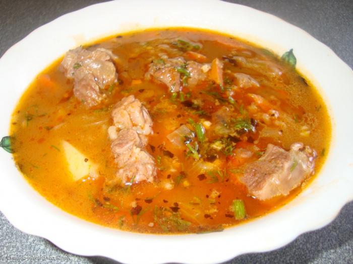Супа Kharcho рецептата готвене в бавен печка