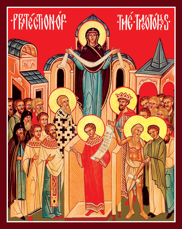Icona Pokrov della Santissima Madre di Dio