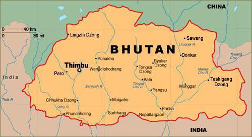 Dov'è il regno del Bhutan