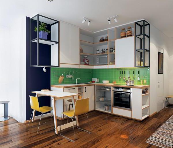 interior design della cucina 10 mq