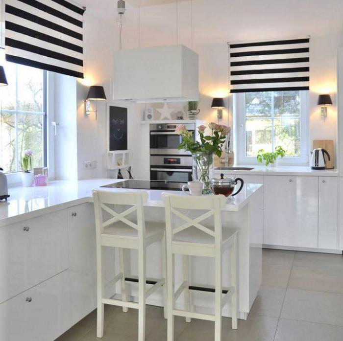 kuhinjski interijer u stilu minimalizma