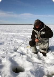 domácí kolenní podložky pro zimní rybaření