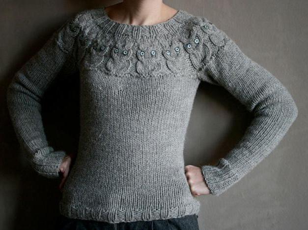 pulover za pletenje ženki