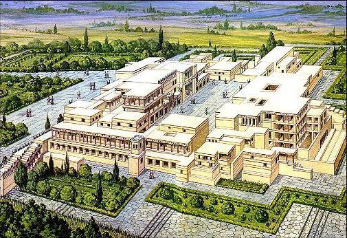 Palác Knossos na Krétě