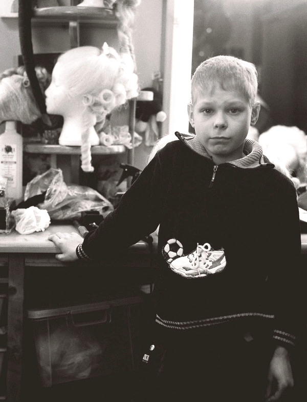 L'attore di dieci anni Kolya Spiridonov