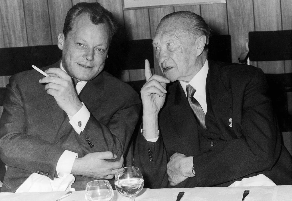 Konrad Adenauer in Willy Brandt