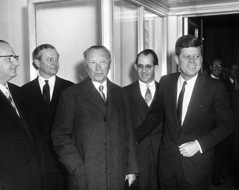 Konrad Adenauer e John Kennedy