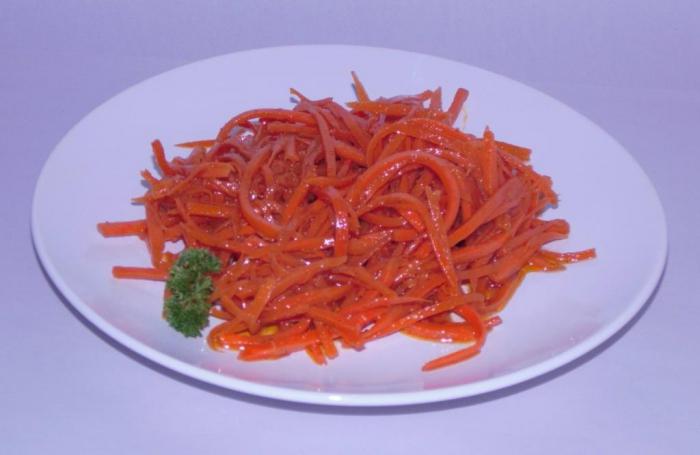 Салата от корейски моркови: рецепта