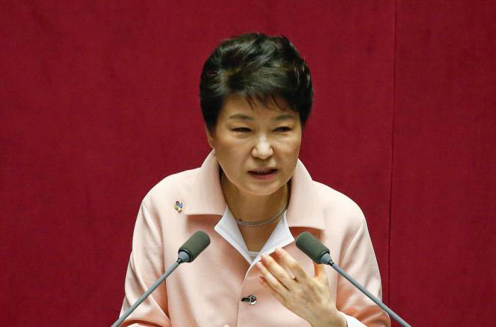 Il presidente coreano Pak Geun-hye