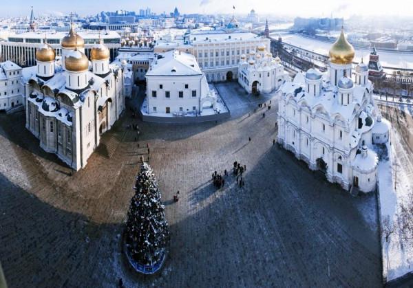 Soubor katedrálního náměstí Moskevského Kremlu