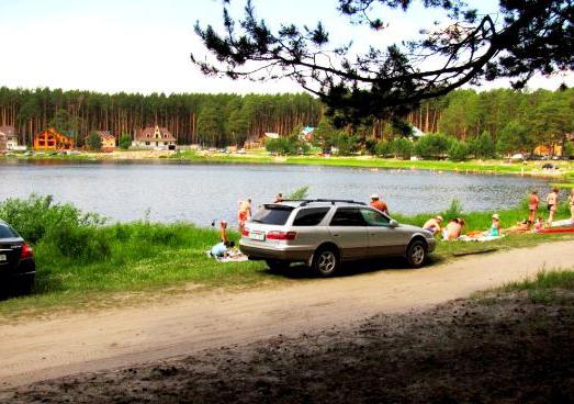 Piaszczyste jezioro Tomsk