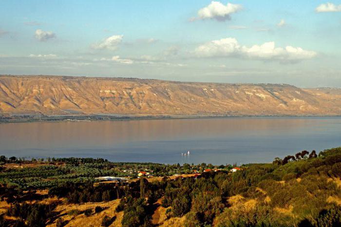 Jezero Tiberias golan výšky