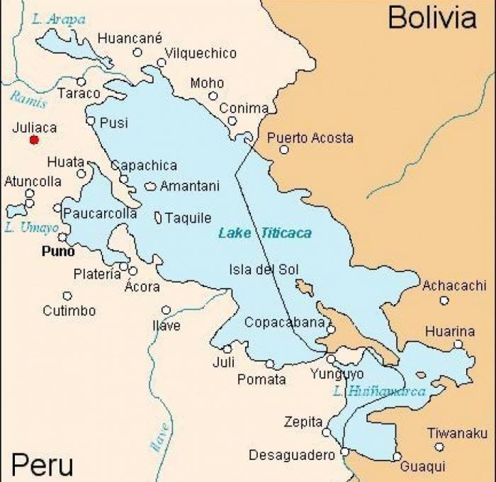gdje je jezero titicaca