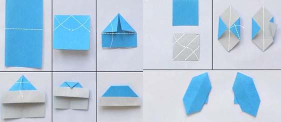 origami święty mikołaj