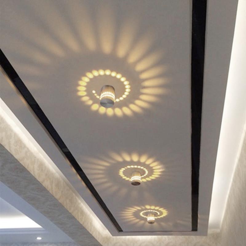 LED stenske svetilke na stropu