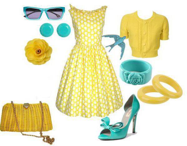 рокля с лимонов цвят