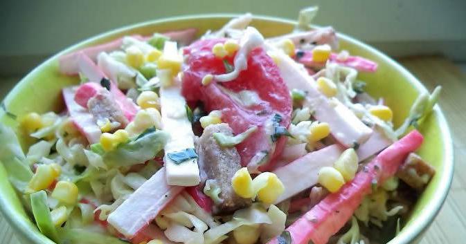 Posne salate s receptima za rakove