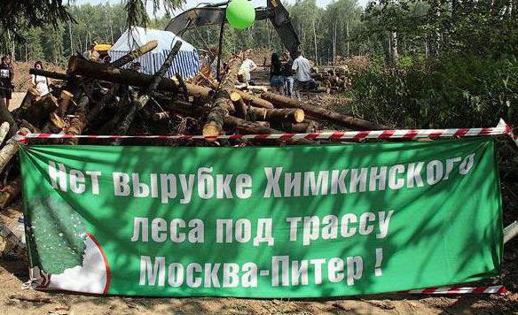 abbattimento della foresta di Khimki