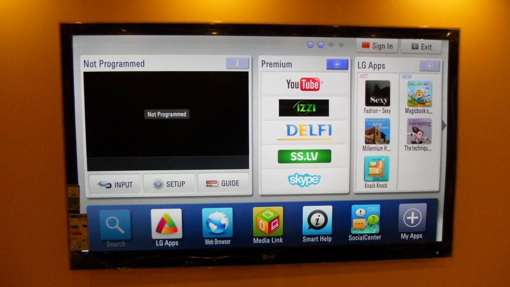 LG TV s adaptérem Wi-Fi