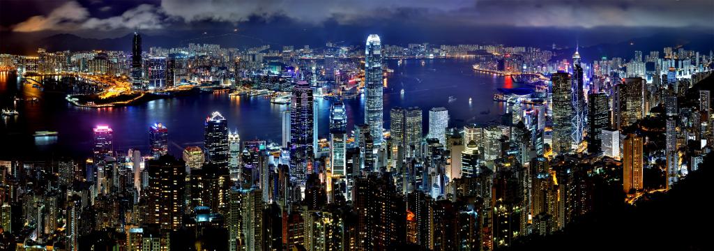 Hong Kong noću