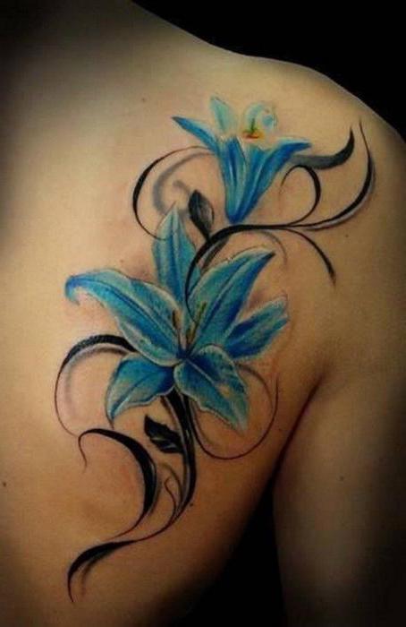 tatuaż lilia