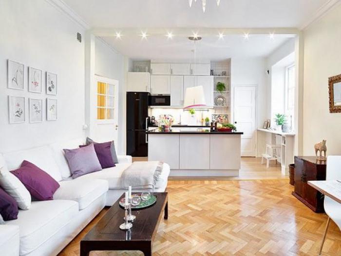 byt design kuchyně obývací pokoj