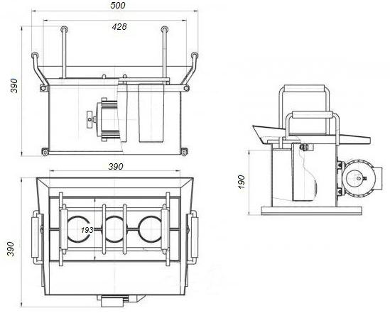 Машина за шљунковите блокове до-ит-иоурселф цртеже