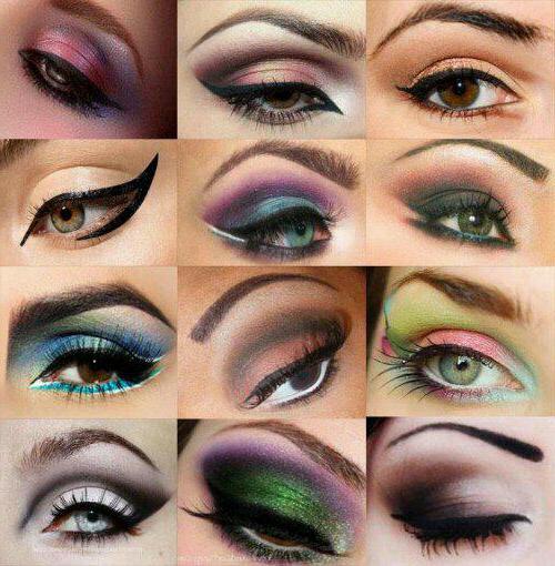 make-up pro nový rok pro zelené oči