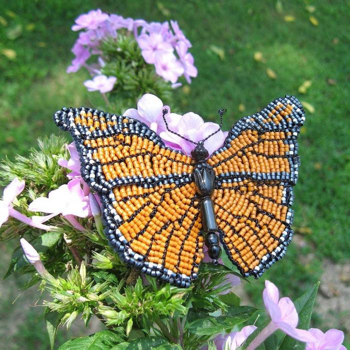 motýl beadwork