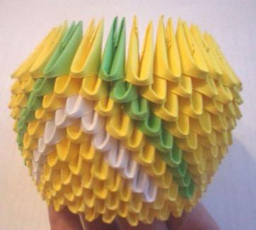 origami páv