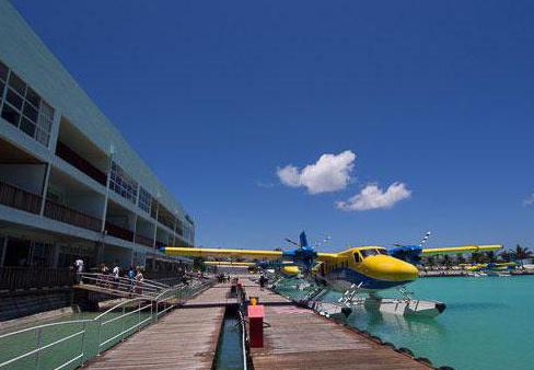 Zdjęcie lotniska w Malediwach