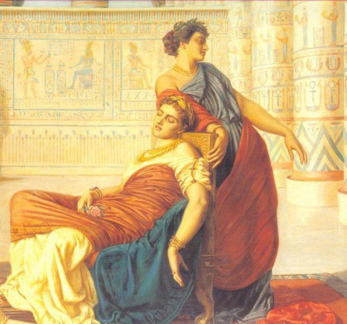 Любовна история на Клеопатра и белязана от антони