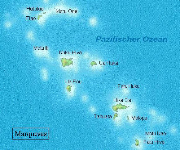 Isole Marchesi su una mappa