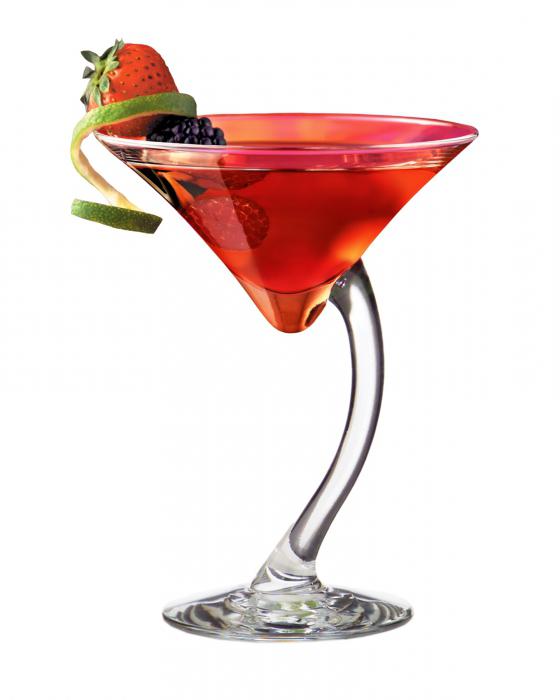 martini koktejl s džusem