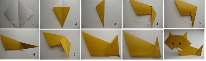 как да направите котка от хартиена снимка