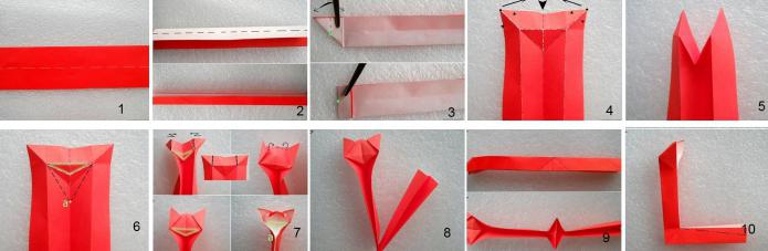 kako narediti mačko iz papirja