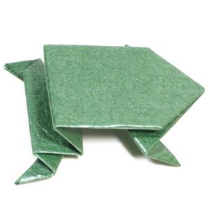 оригами жаба