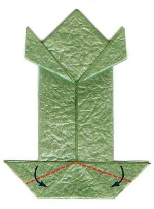 origami žába