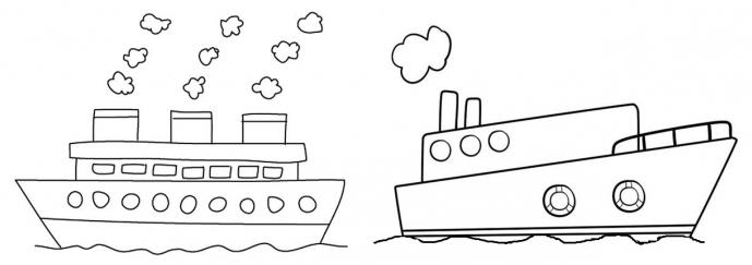 как да нарисувате кораб в проекцията