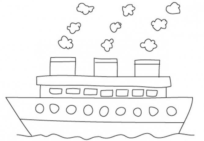 jak narysować statek