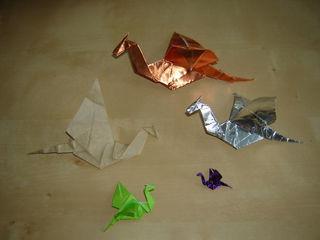 origami papir zmaj