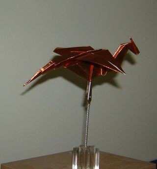 papír origami drak