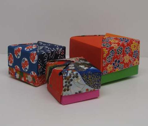 schéma origami box
