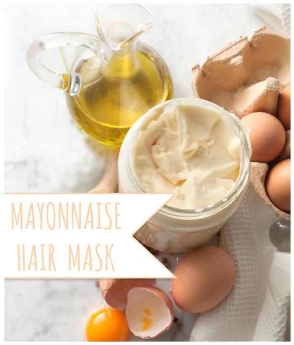 Maske za lase z majonezo