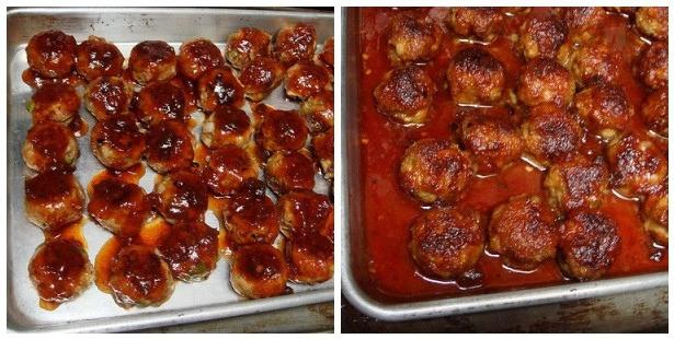 mesne kroglice v pečici z omako