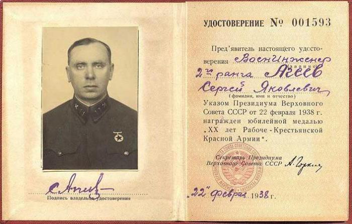 20 lat numerów medalowych Armii Czerwonej