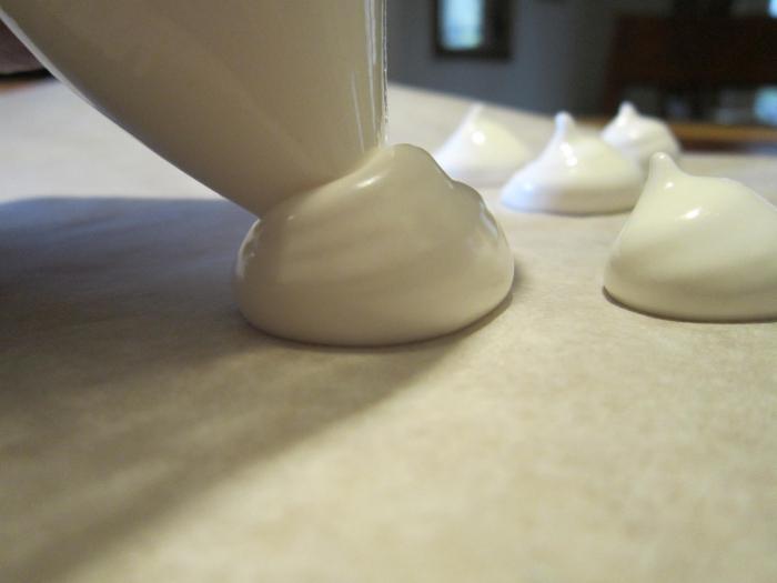 domače meringue v mikrovalovni pečici