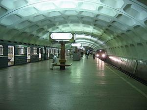 metro Krasnogvardeyskaya na mapě metra v Moskvě