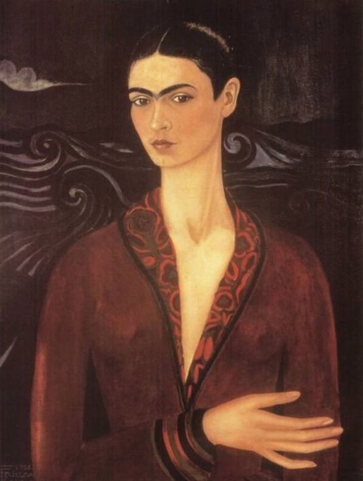 Autoportret w aksamitnej sukience